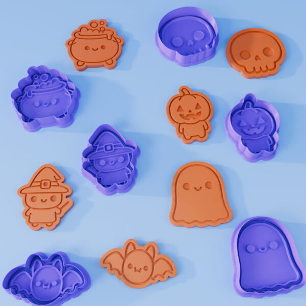 Set de 6 Cortadores de Galletas Halloween